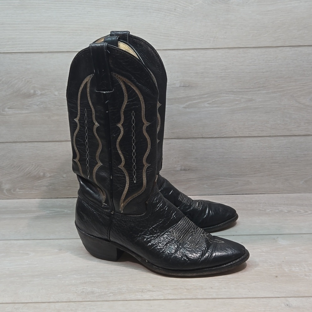 Abilene men 68730 Leather Western Biker Riding Cowboy Boots shoes sz 9D